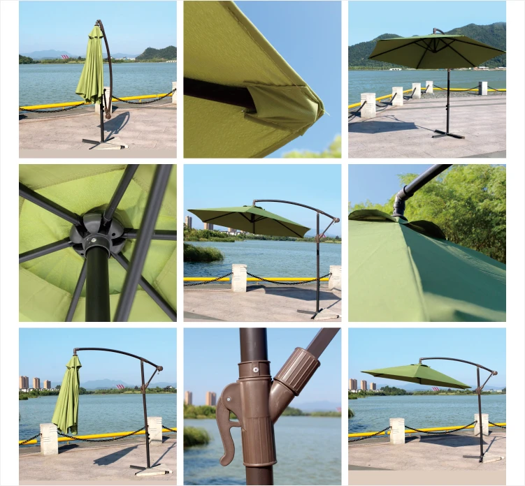 Wholesale Outdoor Hanging Beach Solar Led Patio Umbrella Light Parasol
