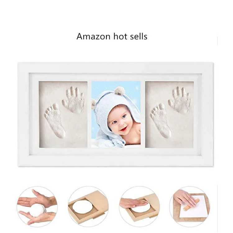 Kits De Pieds Et Mains De Bebe Kit D Enregistrement De Photos En Argile Non Toxique Pour Montage Mural Et Decor De Montage De Bureau Cadeaux De Fete Parfaits Buy Bebe Main Et Empreinte