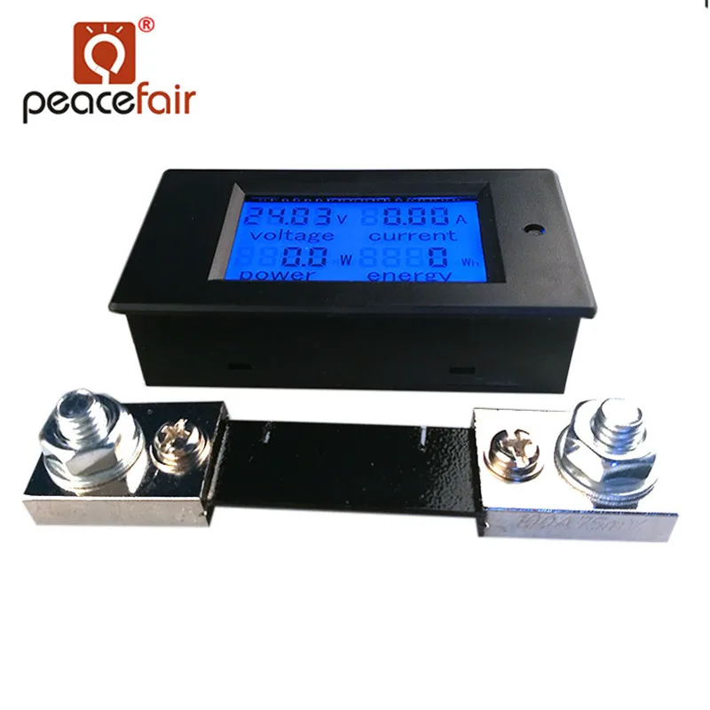 *peacefair Pzem-051 With 100a Shunt 4in1 Current Voltage Solar Dc