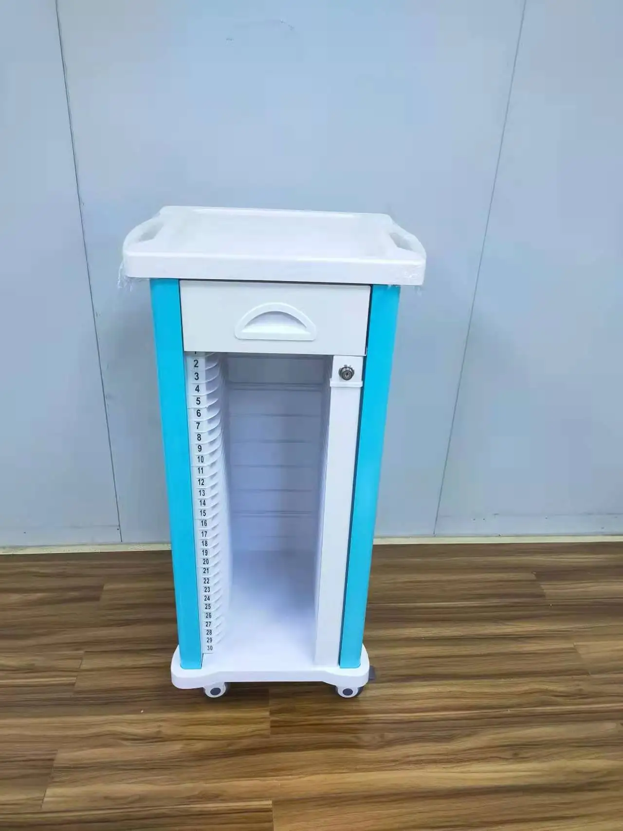 High Quality 30 40 50 Grid Plastic Abs Medical Record Carts Hospital