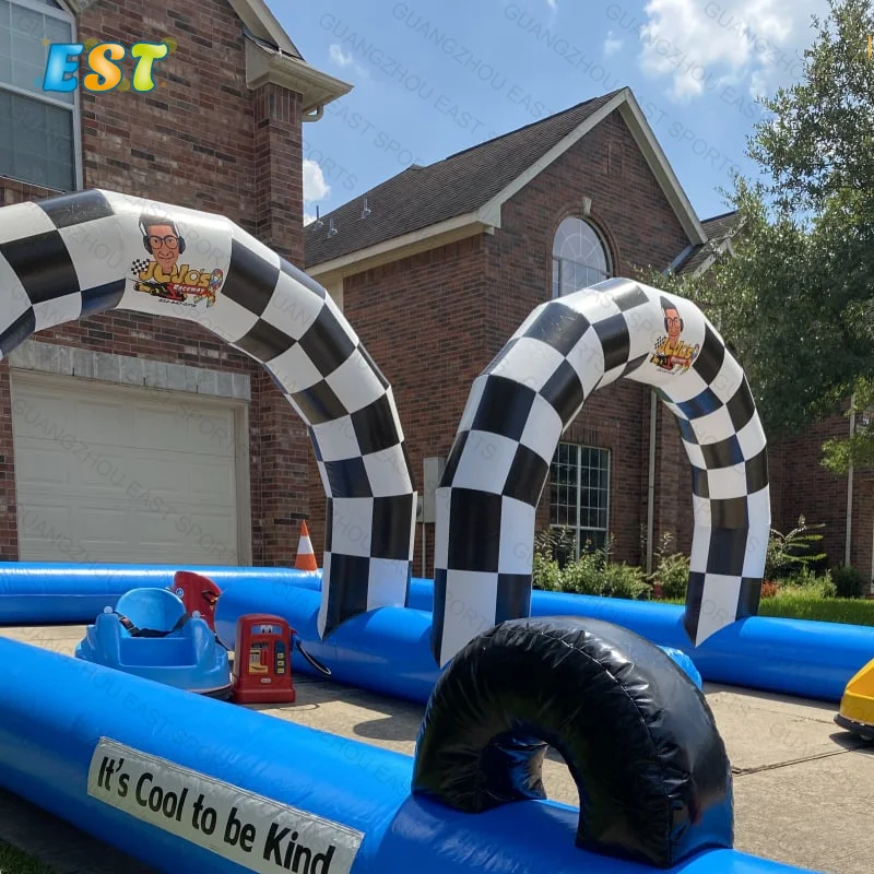 Inflatable Bumper Car Track Race Car Tracks For Kids - Buy Inflatable ...