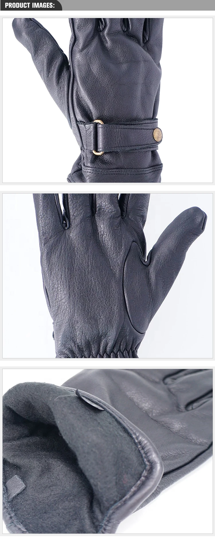 GLOVEMAN Mens Winter Soft Genuine Leather With Full Lining Fashion Gloves