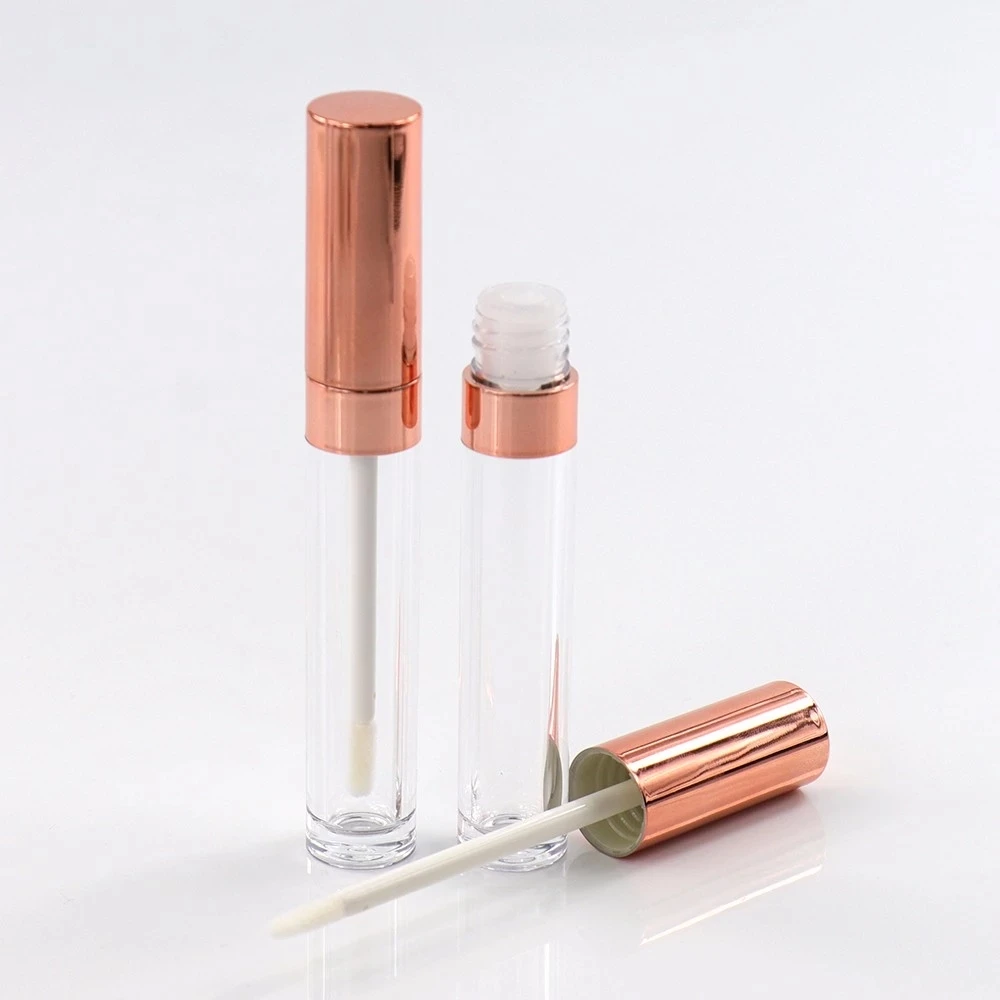Wholesale Empty Rose Gold Lip Gloss Tube Packaging 6ml 8ml 10ml