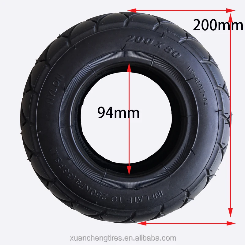 8 Inch 200x50 Inner Outer Tire Electric Scooter Tyre Spare Parts 200*50