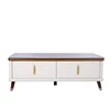 New design wooden with top marble rectangular coffee table glass and wood tables tea