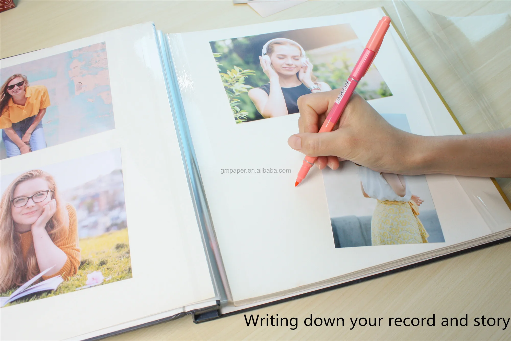 Colorful Printing Paper Cover Large Photo Album12" Screw Post Bound