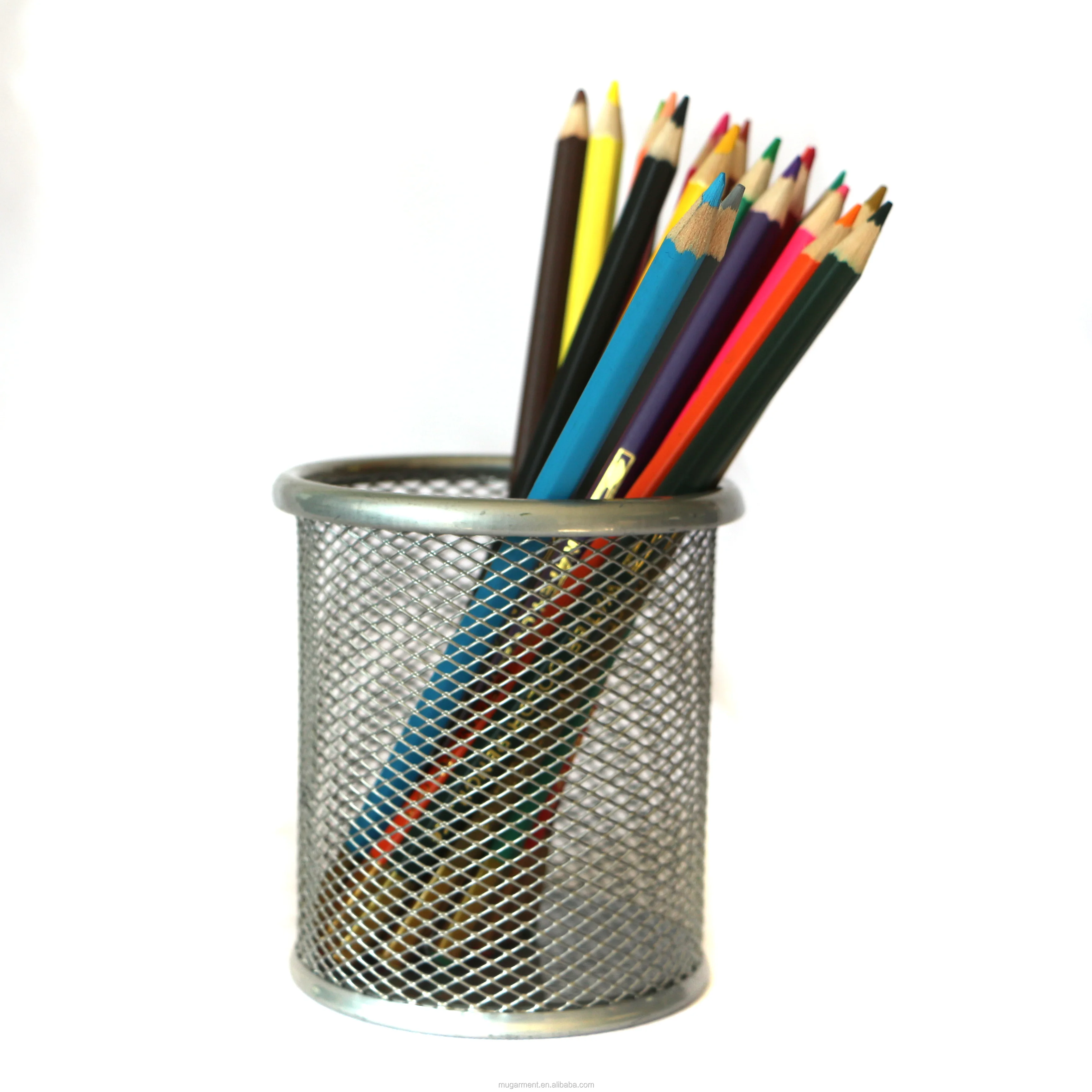 Metal Mesh Pencil Cup Pencil Holder Mesh Cup Stationery Wire Mesh Pen Holder Good Quality Pencil