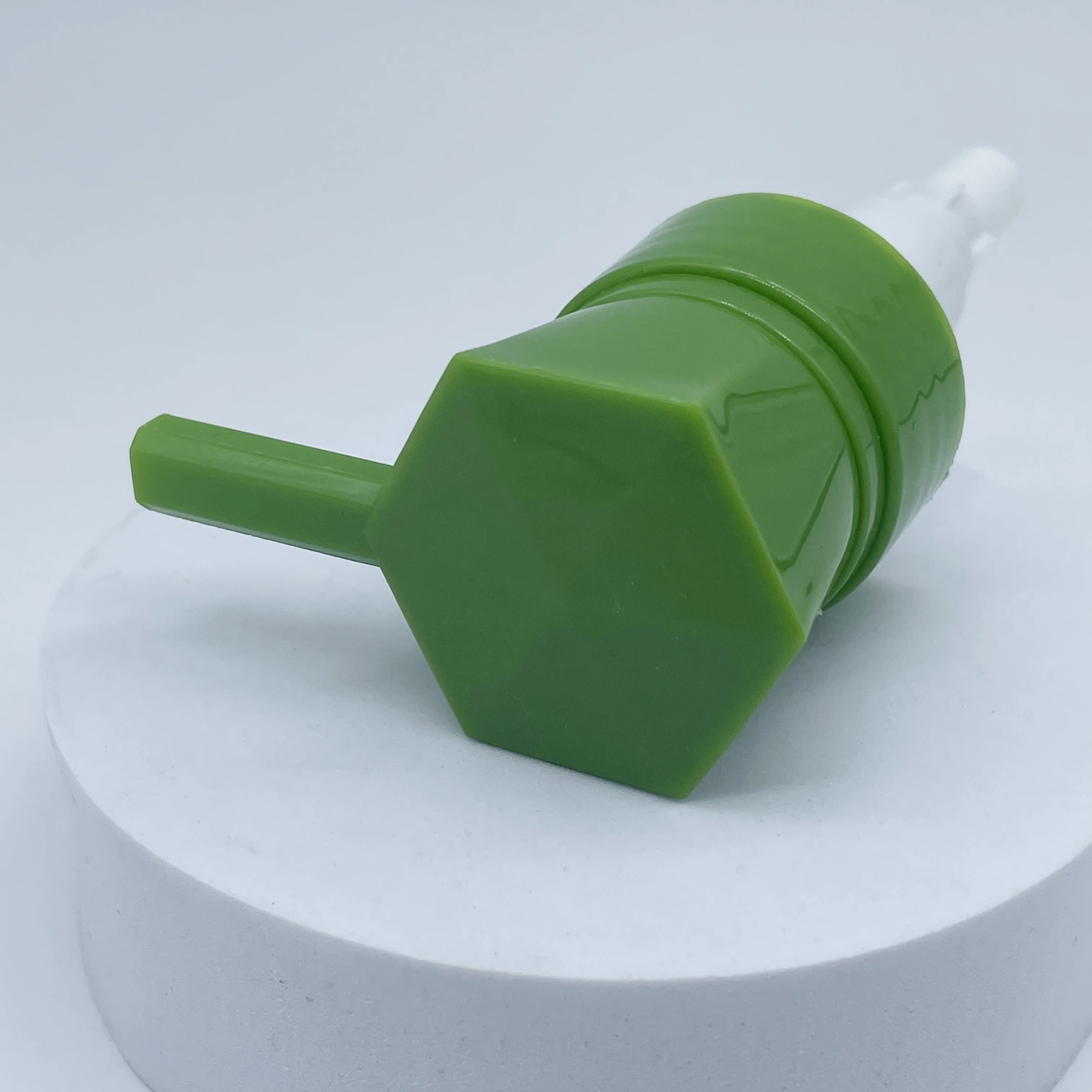 product 32mm plastic green hexagon shaped lotion pump for bottles lotion body wash gel shampoo pump cosmetic packaging-28