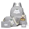 Children Backpack Boys And Girls Backpack Cloud Cartoon Set Schoolbag