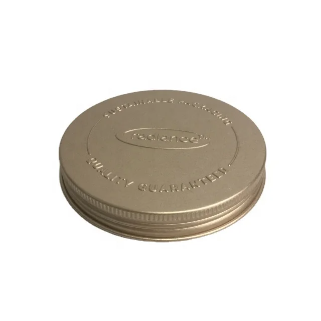 89mm Brushed Metal Candle Jar Lid,Polished Aluminum Custom Candle Lids