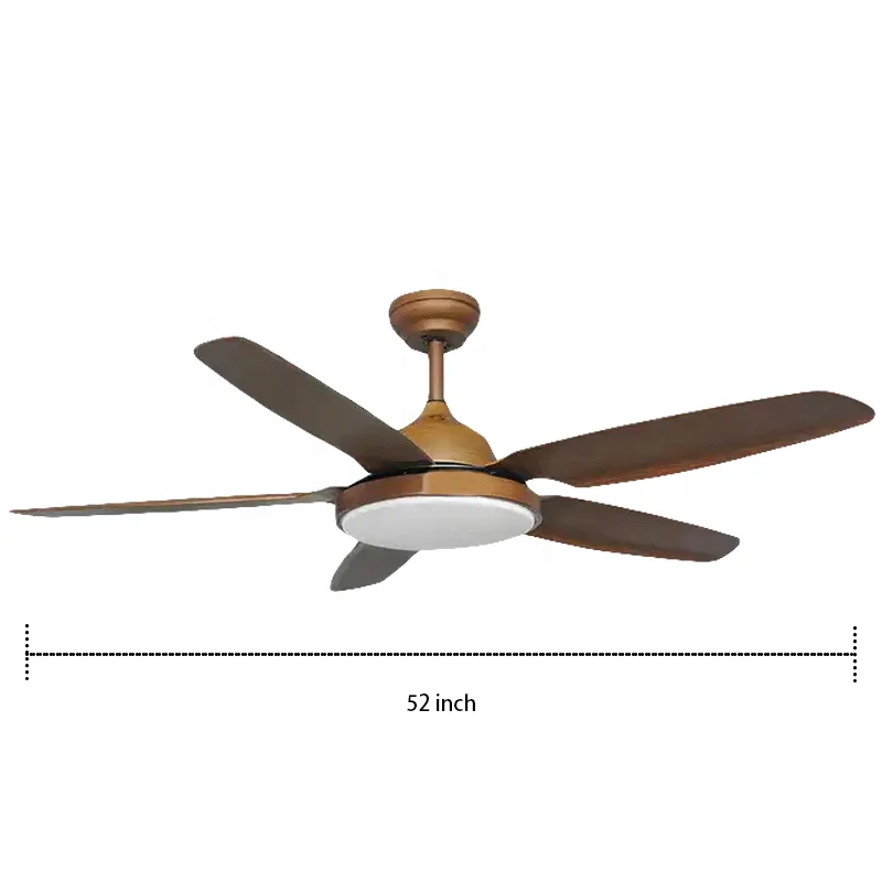 5 Blade 52 Inch Fan Ceiling 6 Speed Dc Motor Reversible Remote Control