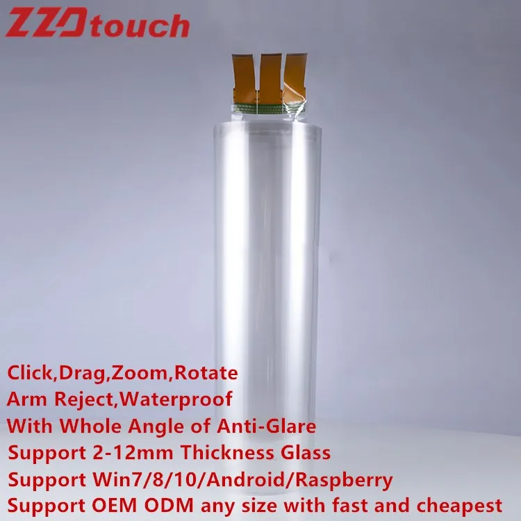 Zzdtouch 50 Inch Touch Foil 20 Points Touch Holographic Transparent Usb