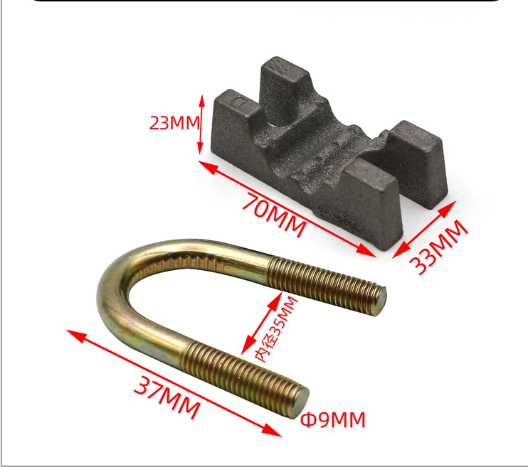High Quality Galvanized Iron Rolling Up Door U Bolt Axle Clamp Buy