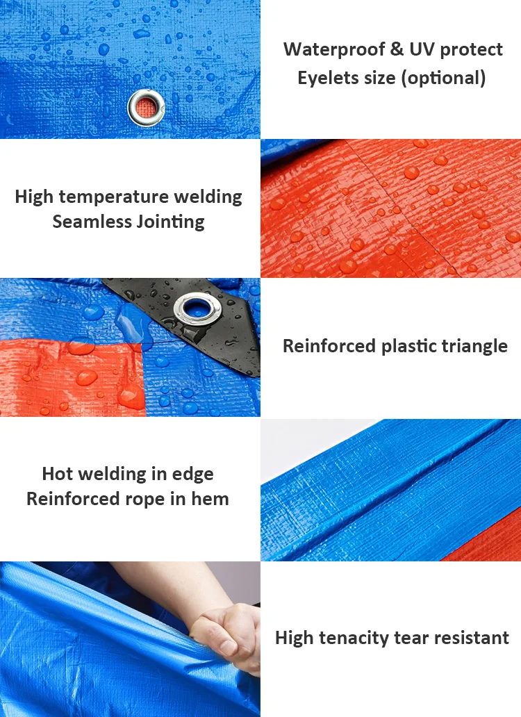 16ft X 32ft 5x10m Agriculture Waterproof Hay Tarpaulin Round Bale Hay