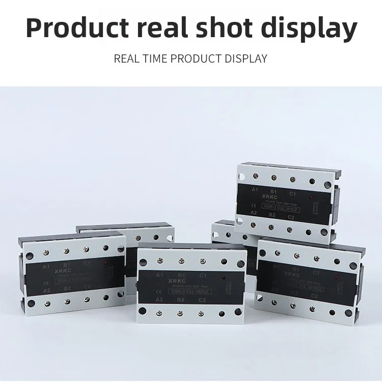 Solid State Relay DC Input 12V 24V/220/380V Three-phase JGX3 SSR-3 032 38100Z DC Control AC Module supplier