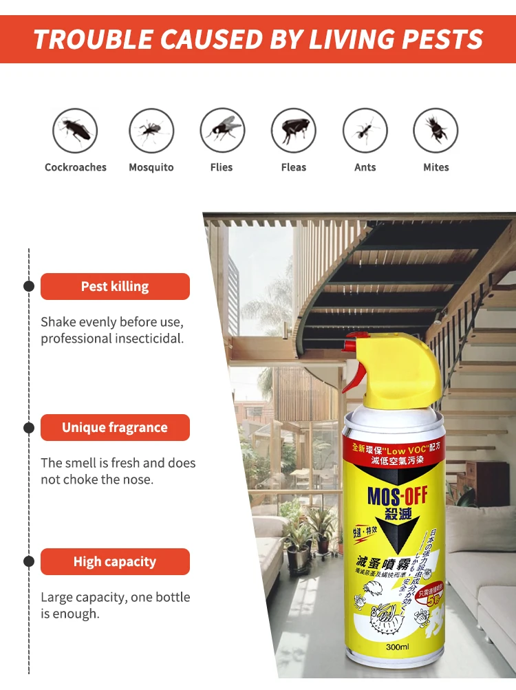300ml Bedbugs Killing Spray Fleas Ticks Dust Mites Killer Aerosol Buy