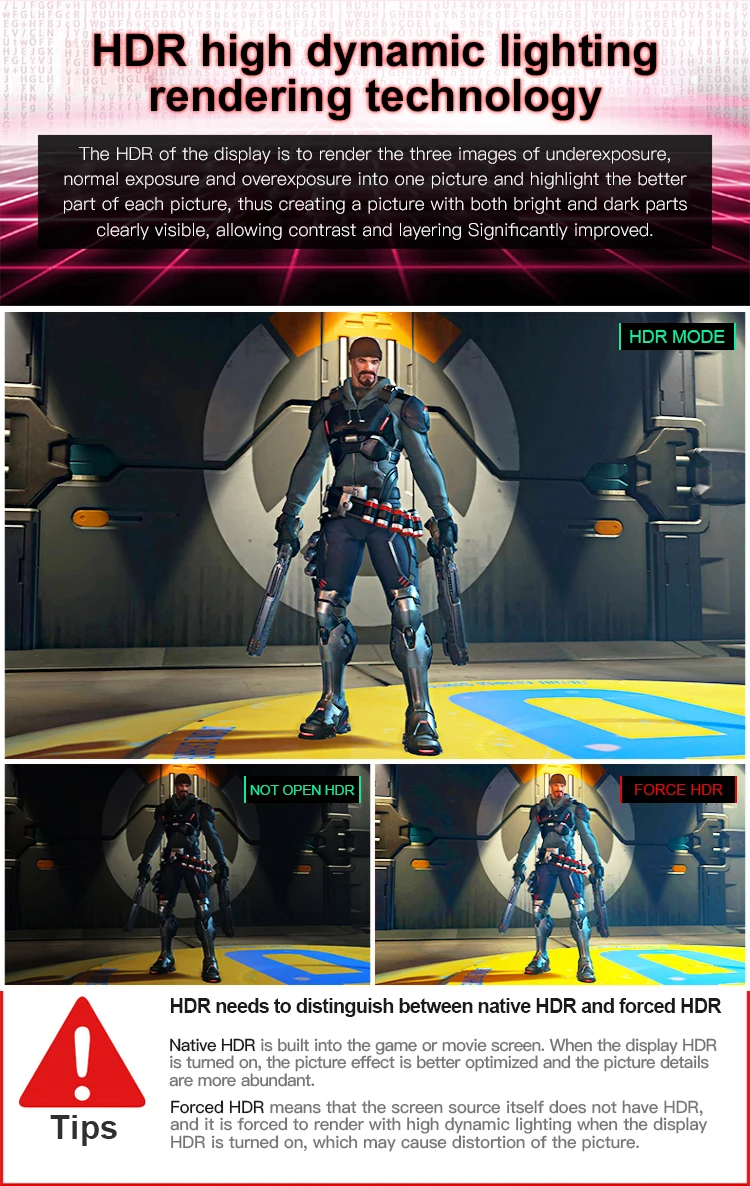 FreeSync 32 inch Gaming monitor 4K resolution with Display Port