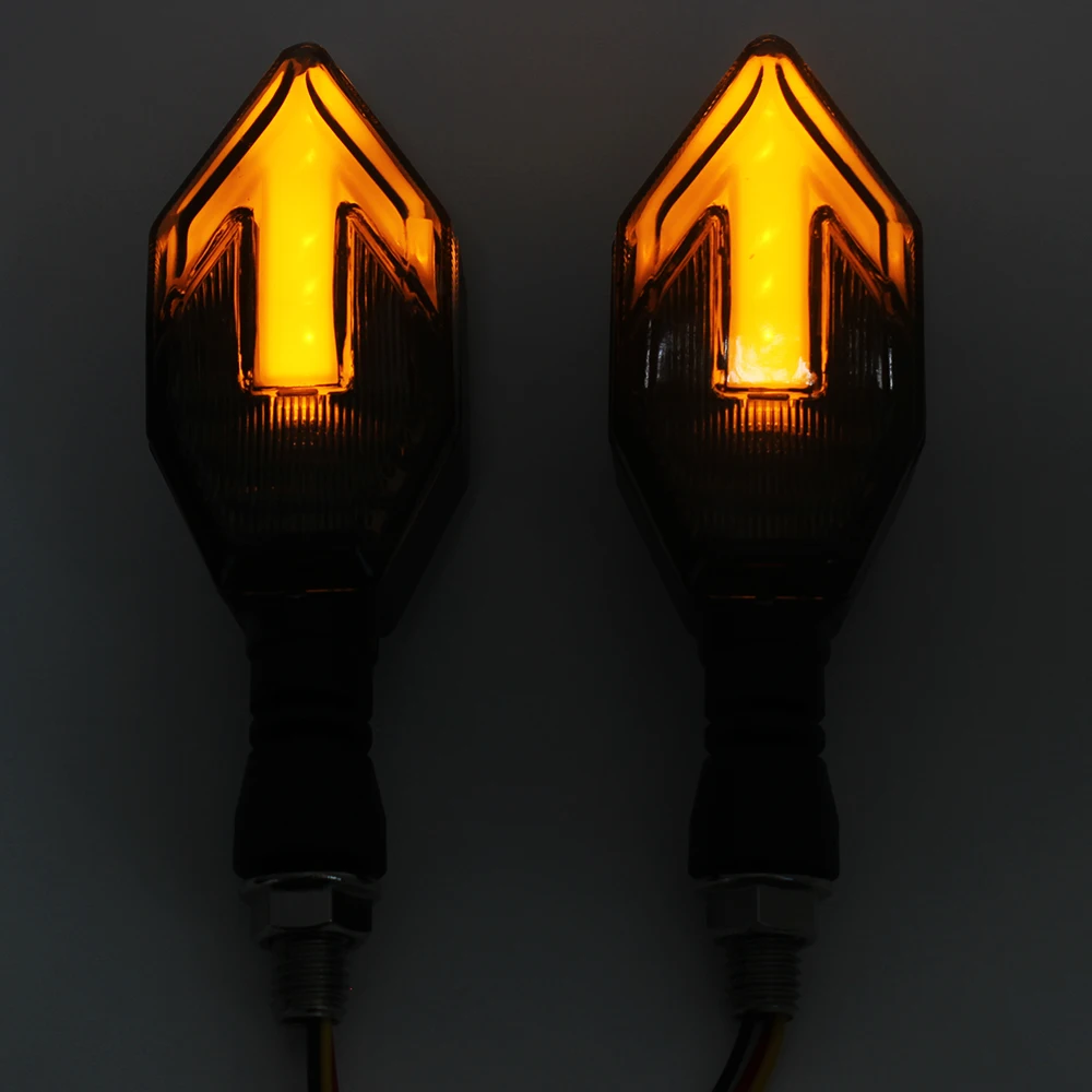 Wholesale Price 2X Motorcycle Smoke Led Turn Signal Light Indicator Amber Red LED For Motorcycle