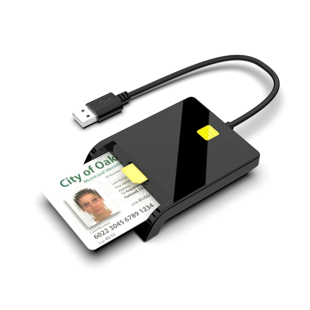 Hottest Single USB Credit Card Reader Writer IC ID ATM SIM Chip Card Reader MMC/CAC/IC Card - ANKUX.COM