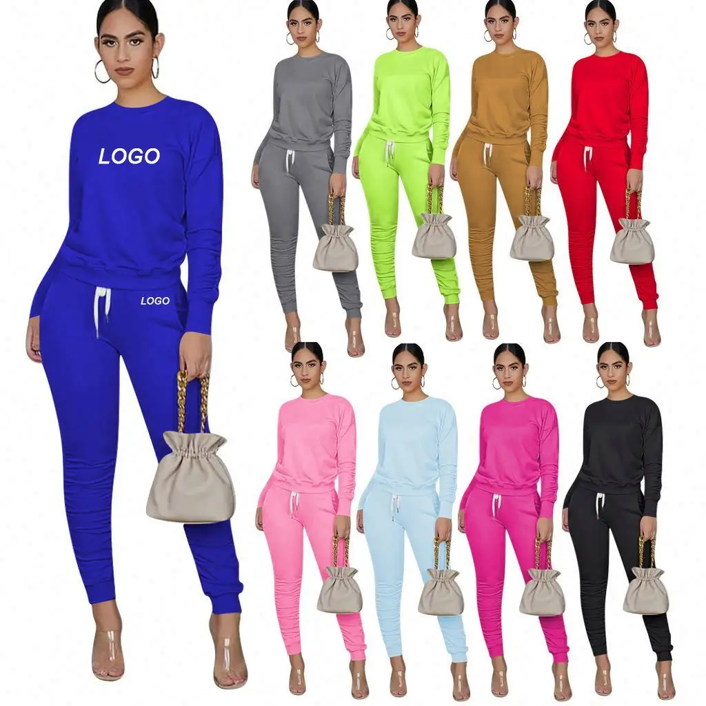 

Yoga et Casual Whole Tracksuit Workout Fall Clothing for Women,2 Sets, Picture color