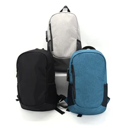 oem comb lock odor proof back pack slim carbon filter fabric thermal lining backpack for men
