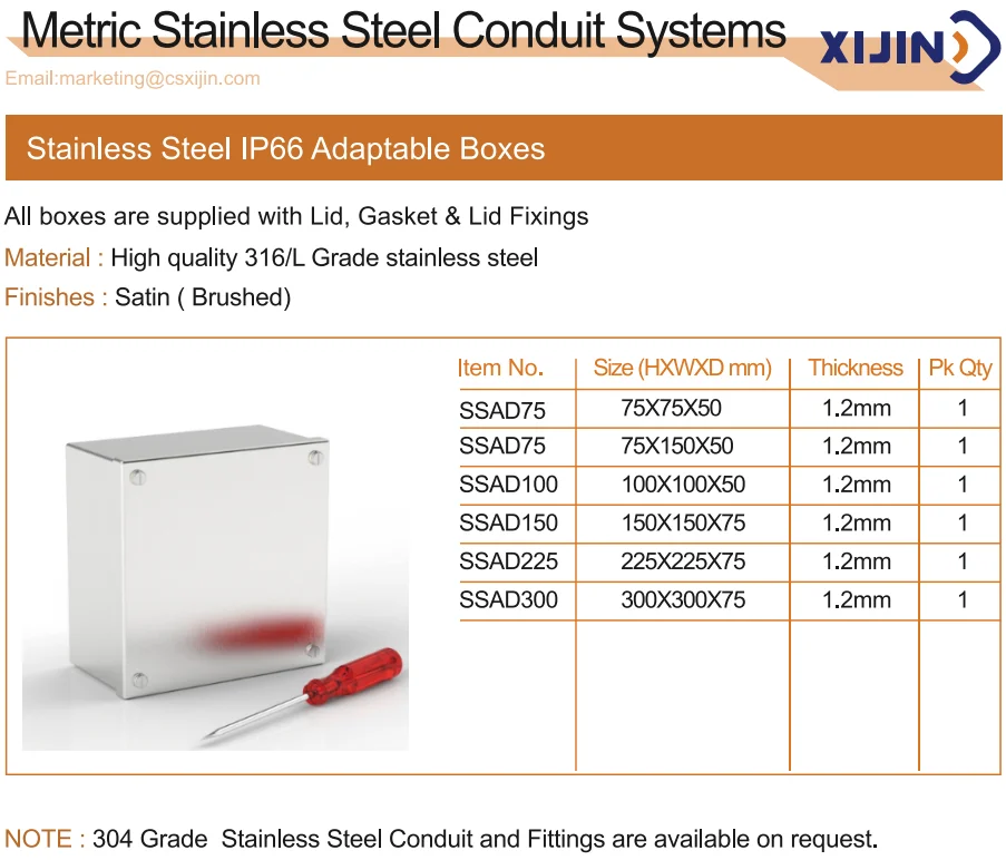 Stainless Steel Ip66 Adaptable Boxes,316 Grade Buy Adaptable Boxes