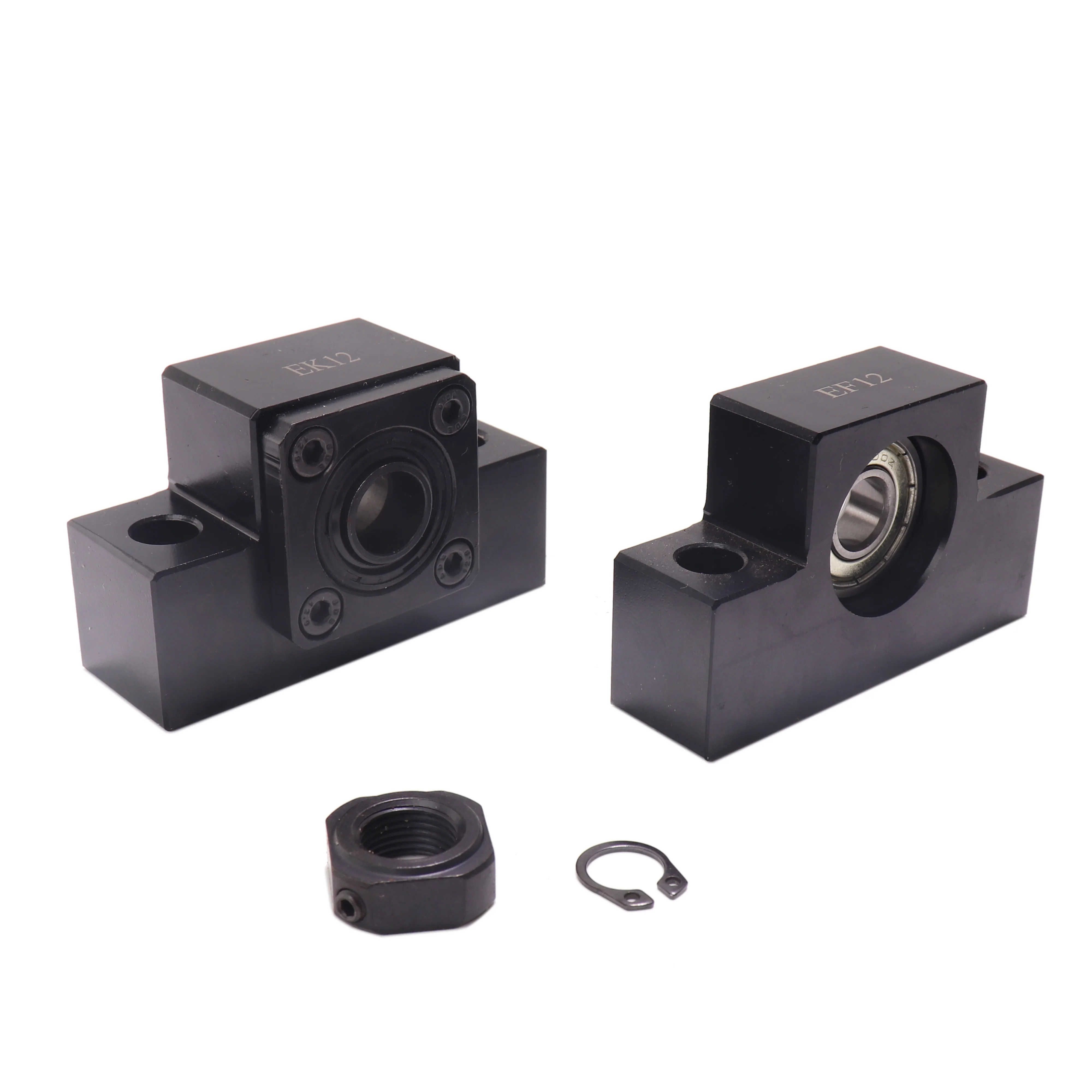 轴承底座滚珠丝杠支撑底座ekef15滚珠丝杠轴承座固定块