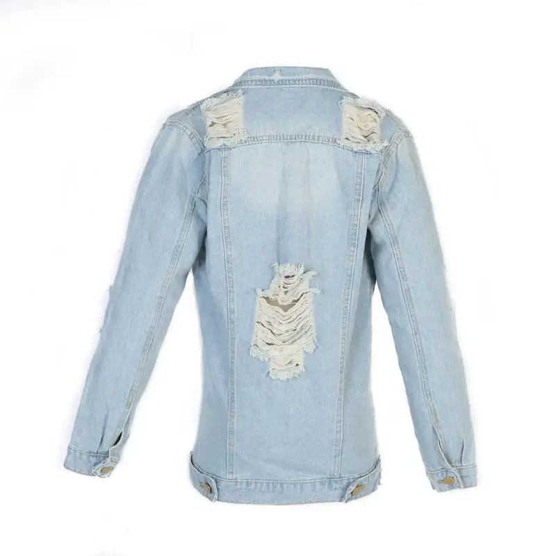 white ripped jean jacket womens