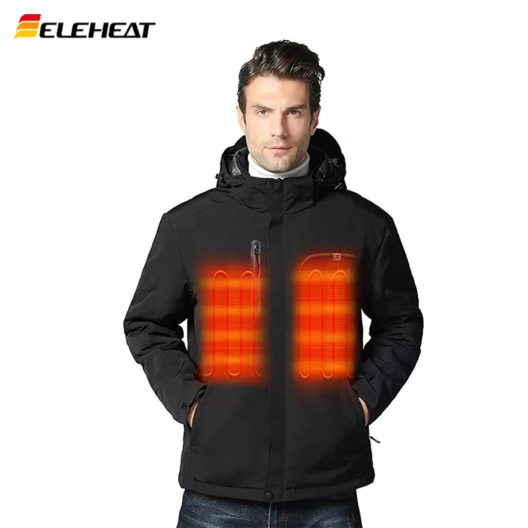 Windproof Keeping Warm Electric Battery Heating Hooded Jackets With Usb ...