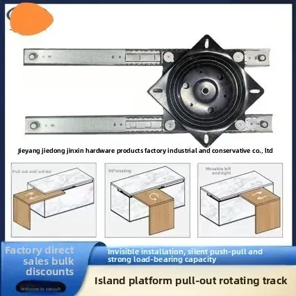Mecanismo de rotaci&oacute;n del sistema de riel superior Tabla de encimeras expandibles Accesorios Tabla deslizante para la Extensi&oacute;n de la isla de la cocina 
