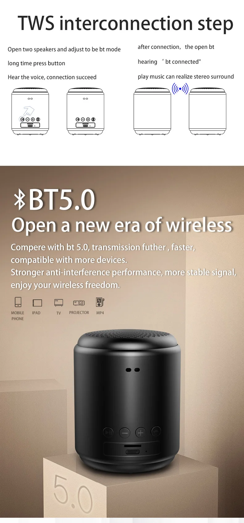 Cheap Waterproof outdoor wireless mini portable Blue tooth speakers - ANKUX.COM