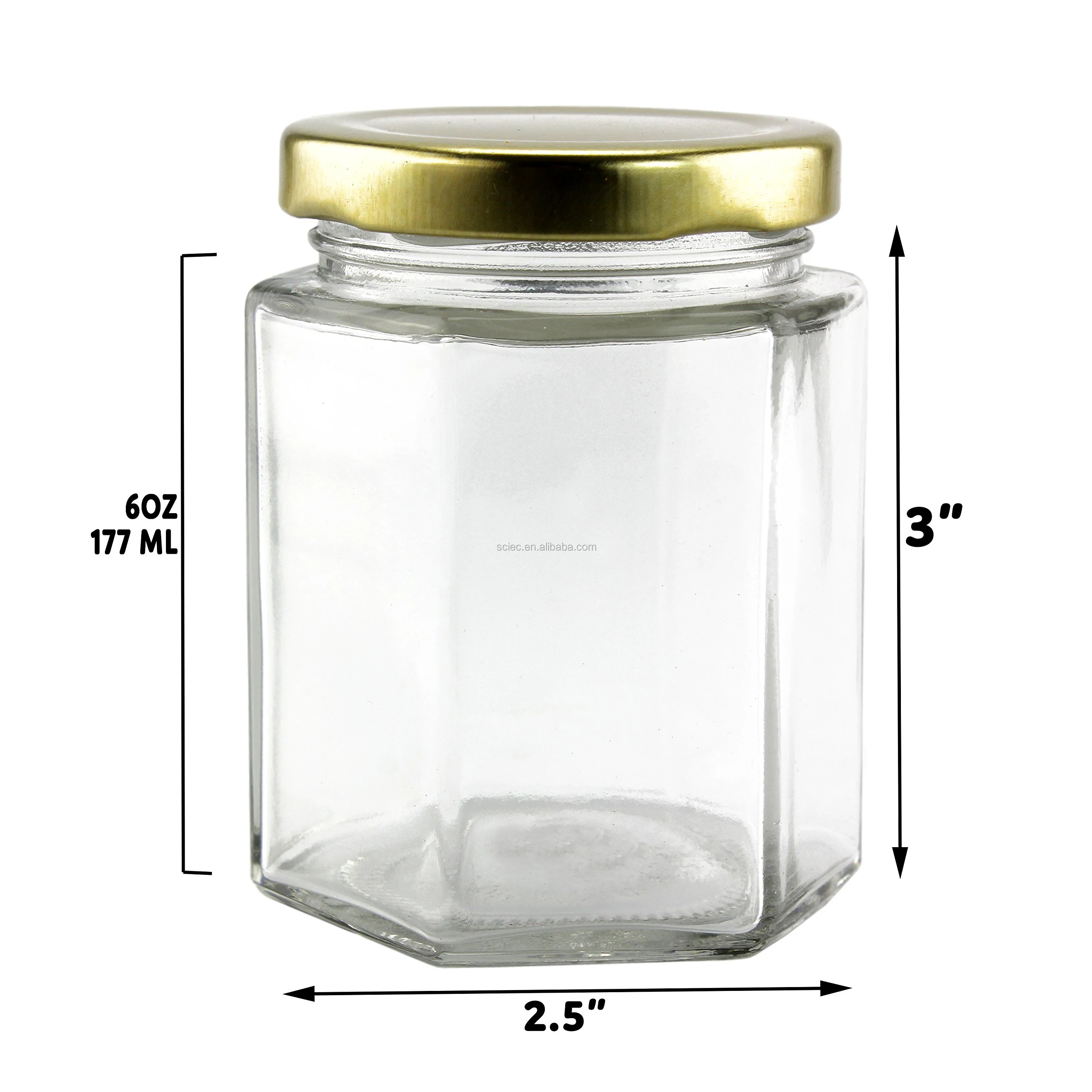 Empty Mini 1 Oz Clear Honey Jars Jam Jars With Tin Or Gold Lid Buy