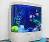 Aquarium living room large floor home glass aquarium one button drainage lazy fish to change water