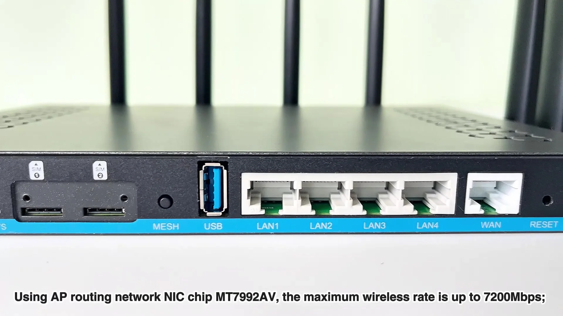 高速7200Mbps 2.5G WANポートOpenwrt Wifi7 5G CPEルーター