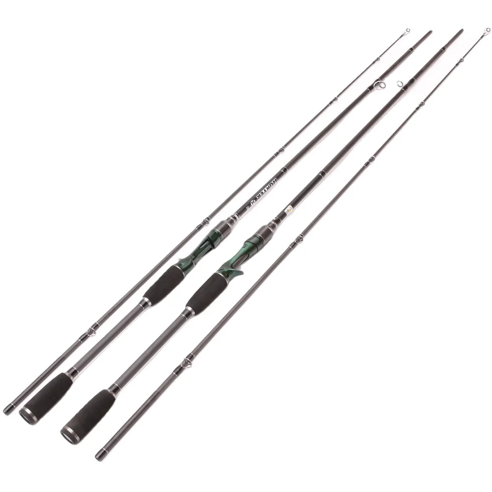 catfish hunter fishing pole Fiblink Rod 1 Piece/2 Piece Catfishing Fishing Portable Travel Heavy Cat Catfish Casting Rod (6'/6'6"/7'/8'/9') (7' - 1Pcs and Carbon Graphite blank Ugly Stik Catfish Spinning Combo
