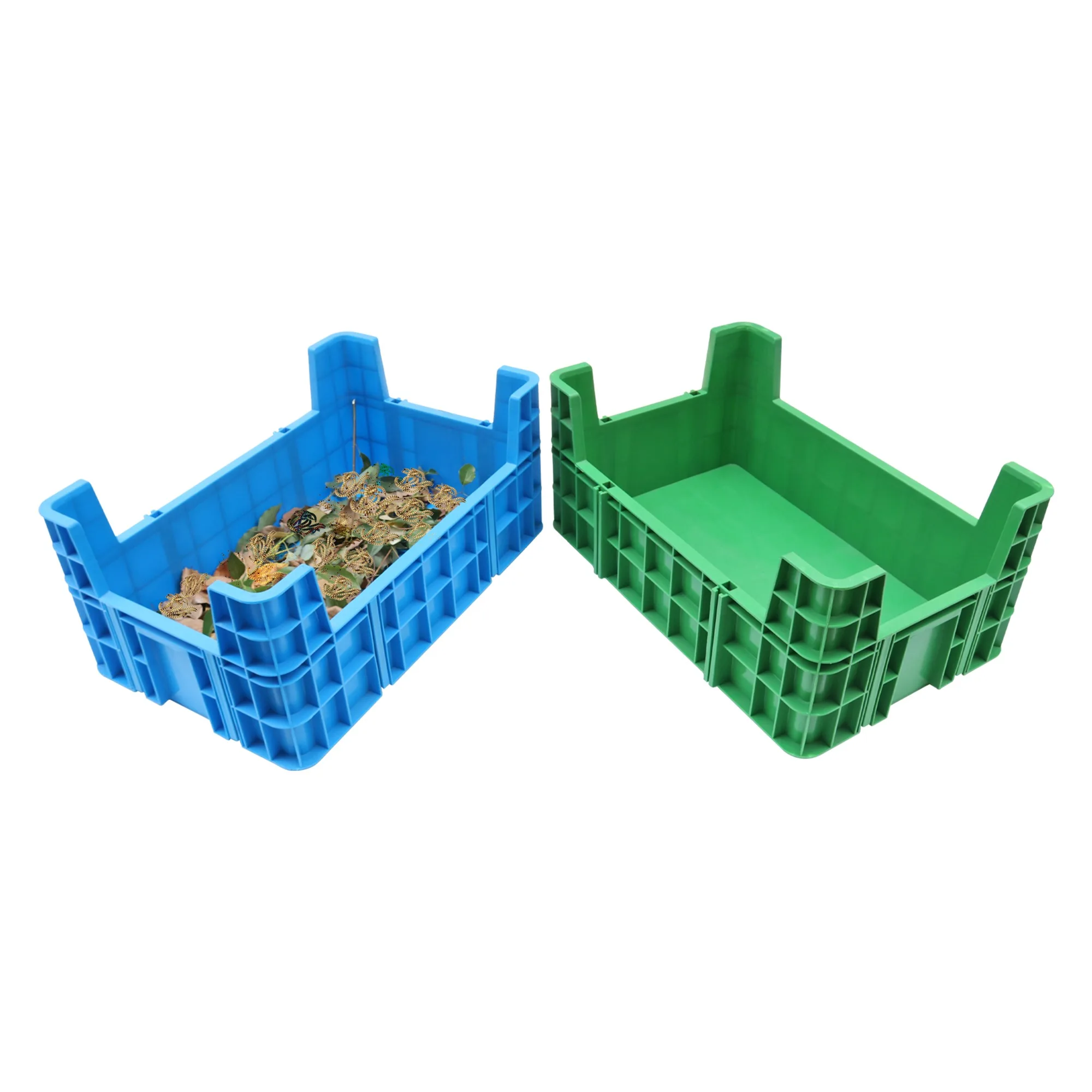 Stackable Insect Farming Stackable 600x400mm Plastic Insect Breeding Trays for BSF Farming ...