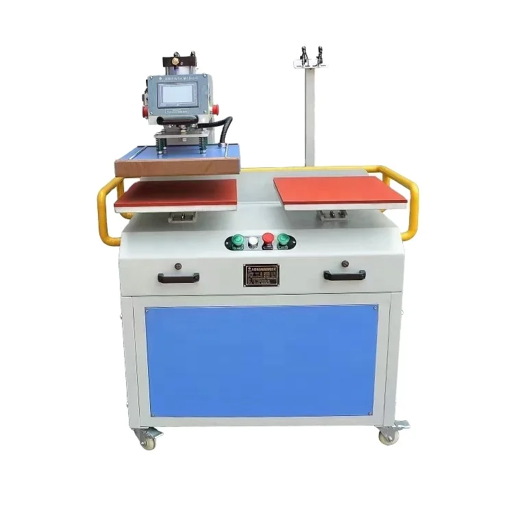 Automatic Pneumatic Double Head 40x60 Flatbed Transfer Machine New Sublimation Heat Press for T-Shirts and Vinyl Labels Print supplier