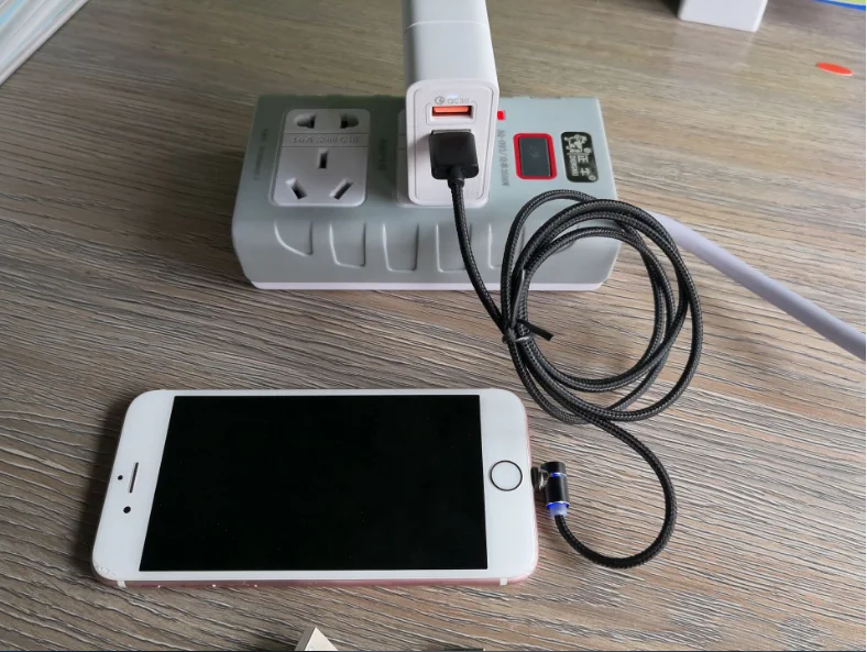 ZICAS Magnetic USB Cable Factory 1m(3ft) LED Magnetic Charging USB Cable for iPhone Charger 2A - ANKUX.COM