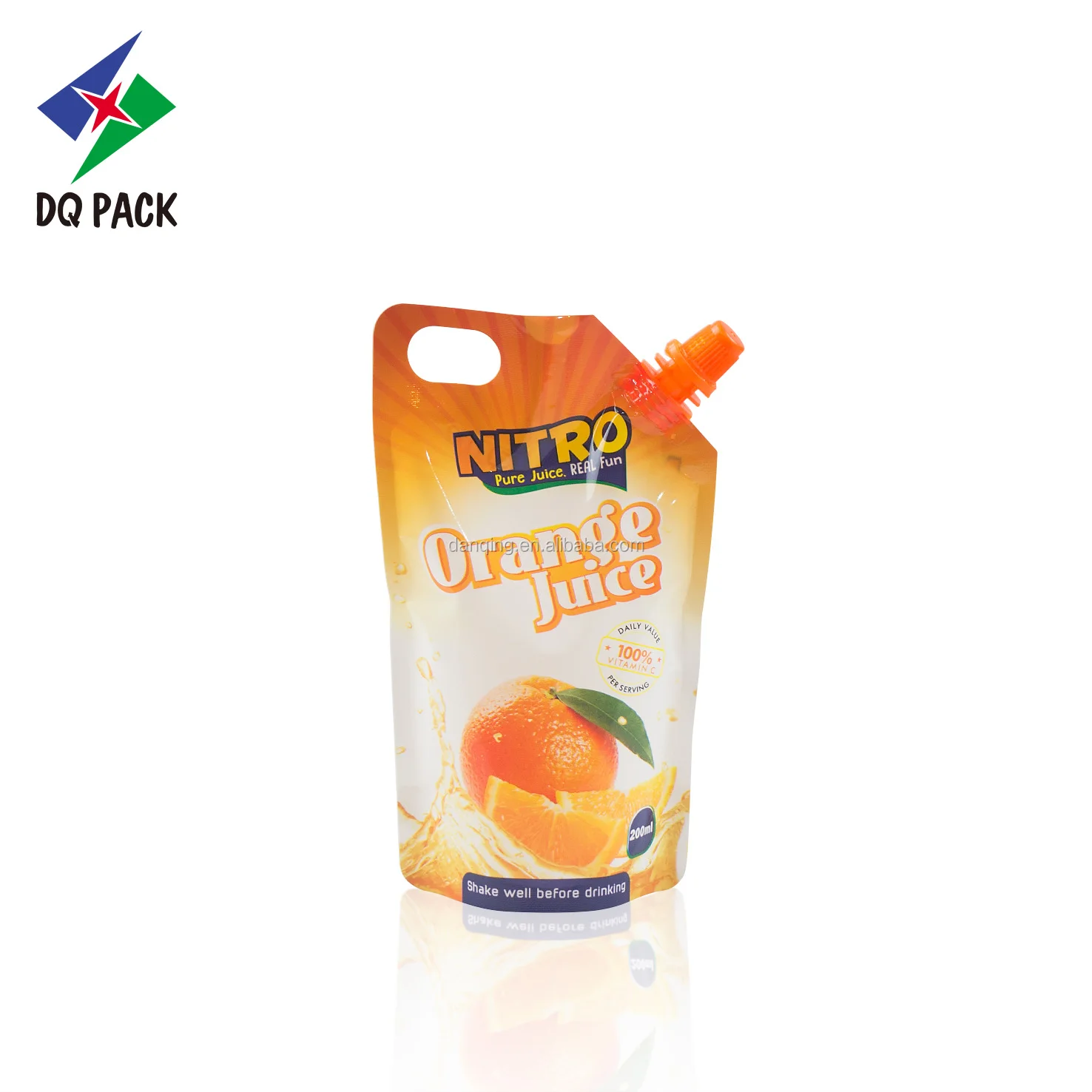 DQ PACK Hot Filling Baby Food Juice Drink Pouch With Corner Spout