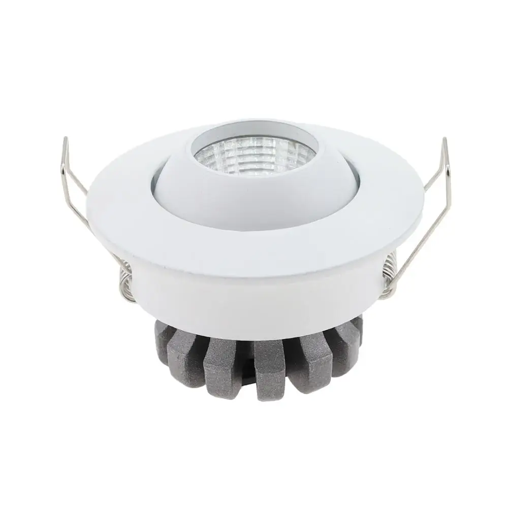 Hot Sale Round LED Recessed Aluminum Indoor 3W Mini LED Downlight Diameter 55mm Small Led Dimmable Downlight