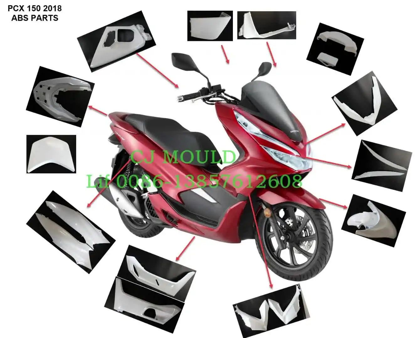 PCX125 PCX150 メッキカバー　7点　セット PCX125 PCX150 メッキカバー 7点 セット 【公式通販】