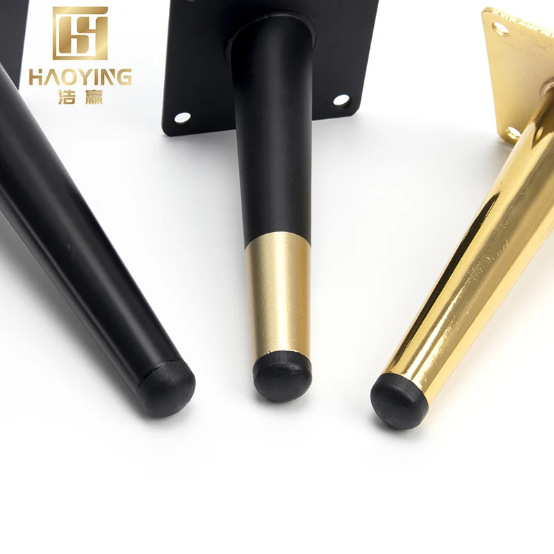 Modern Metal Brass Oblique Tapered Metal Furniture Legs Furniture Feet