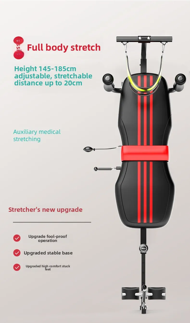 Relexation Rack Home Fitness Foldable Steel Frame Waist Lumbar Cervical Spine ...
