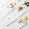 2020 Amazon fashionable home table plate plastic european style rectangle dessert/breakfat tray
