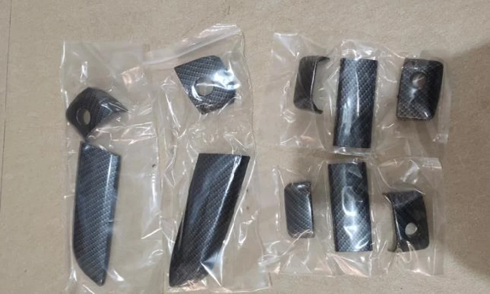 Hiace van KDH200 2005-2016 front sliding middle door bowl door handle cover Imitation carbon fiber car accessories (2).jpg