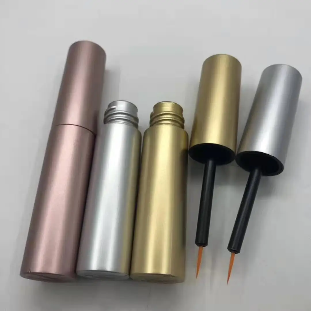 Rose Gold Pink Color Luxury Empty Aluminium Eyelash Serum Tube Mascara