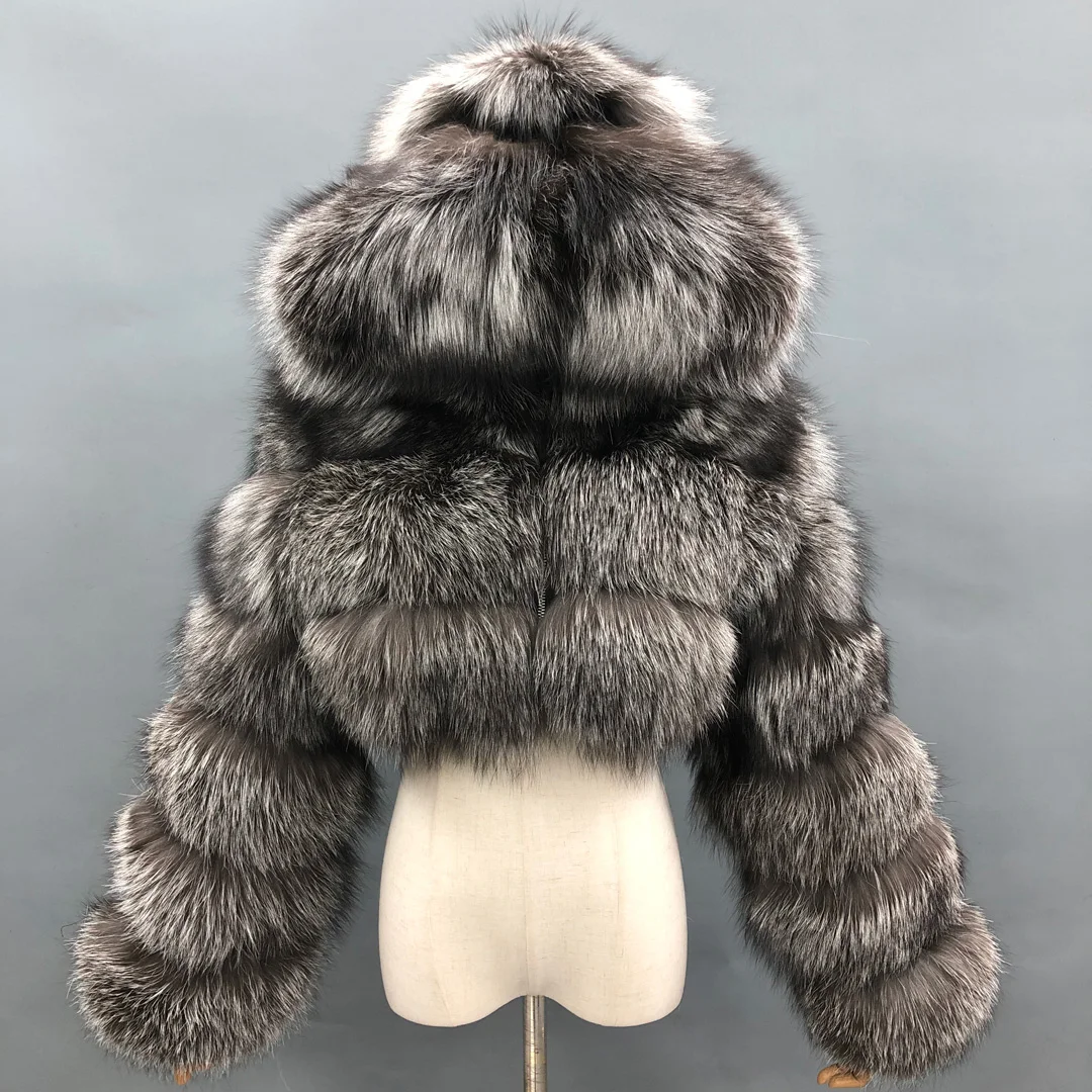Janefur Winter Lady Fur Coat Wholesale Fox Fur Jacket Coat Sex Women