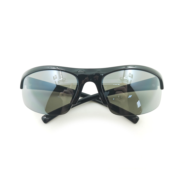 
Black sports glasses protect the eyes half-frame glasses can be used for swimming 