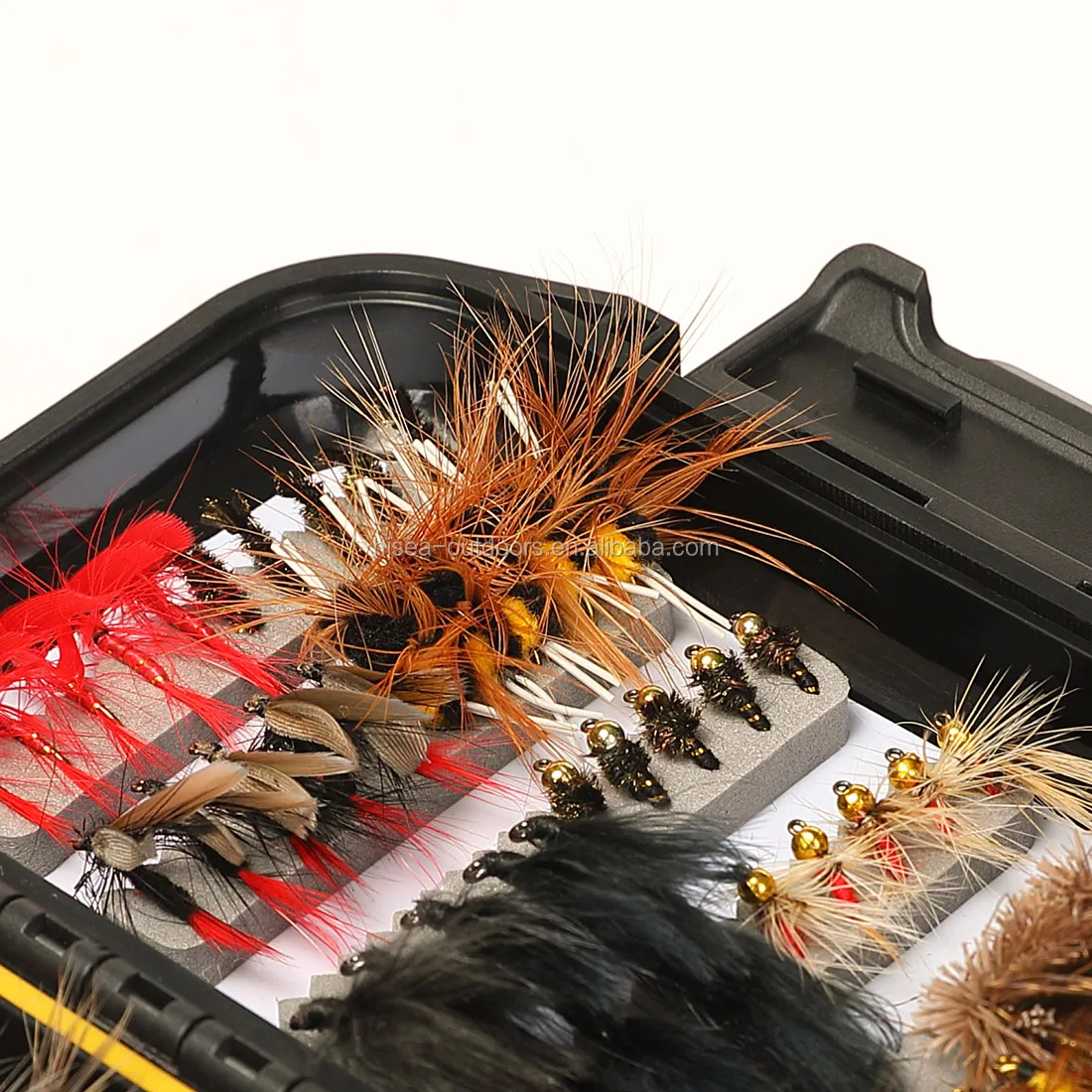 Fly Fishing Flies Kit 120pcs Handmade Lures Dry/wet Flies,Streamer