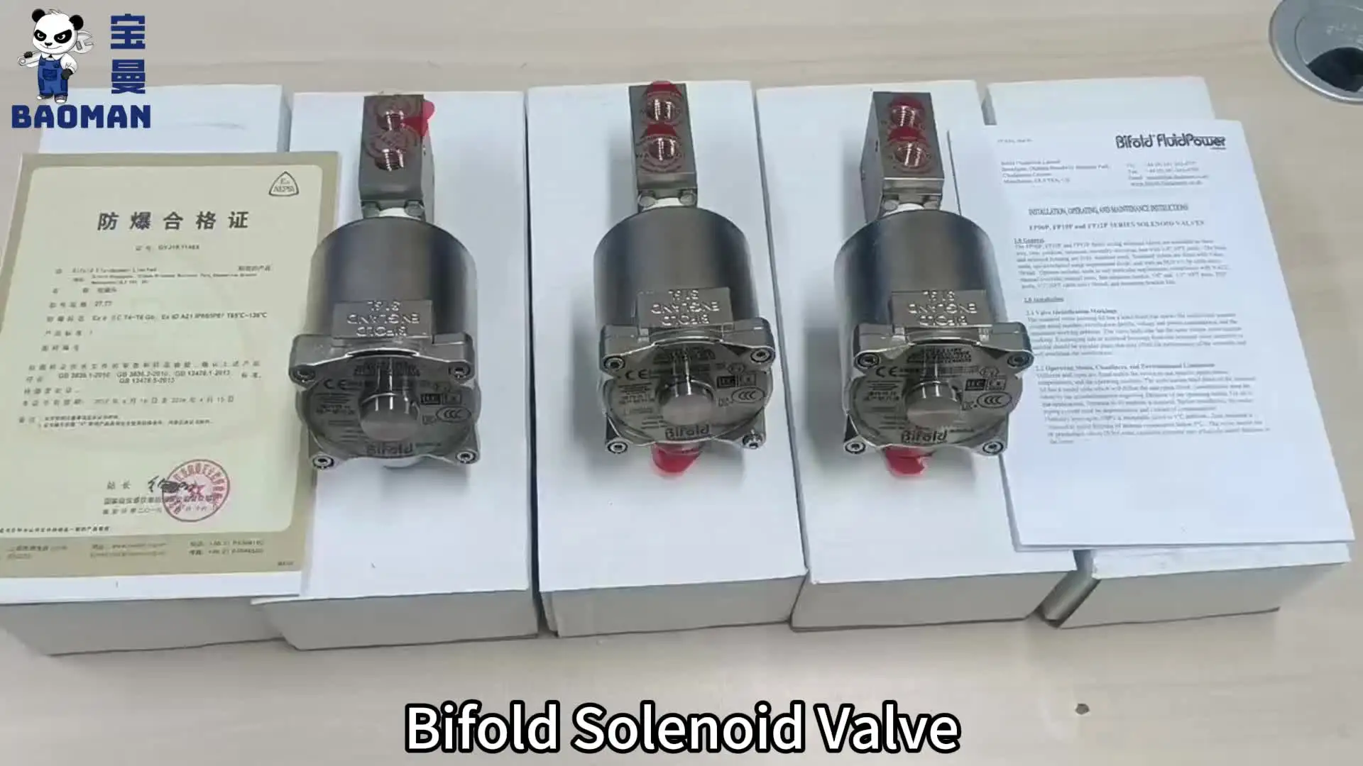 Bifold BXS-04-N4-E1-52-XX-00-V-78A-260-L142 Solenoid Valve